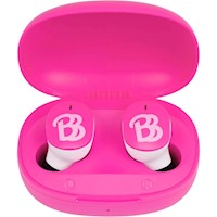 eKids Barbie auriculares inalámbricos infantiles con micrófono y estuche de carga
